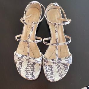 Kate Spade snake print sandals